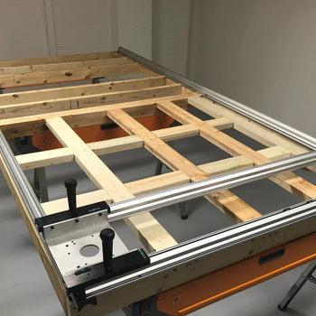 Router Sled - 48" x 96" Manual Cross Feed Slab Mill