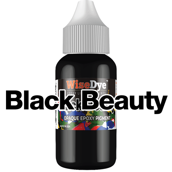 Black Opaque Epoxy Pigment | Solid Epoxy Gel Ink | Opaque Resin