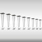 3 Pin Hairpin Legs - Stainless Steel