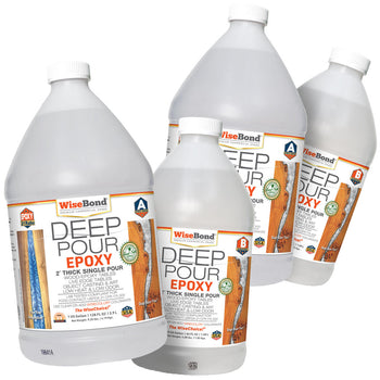 Deep Pour Epoxy - 2 inch - 2:1 Ratio - 3 Gallons (2 - 1.5 Gal Kits) & Colorant Wise Bundle*