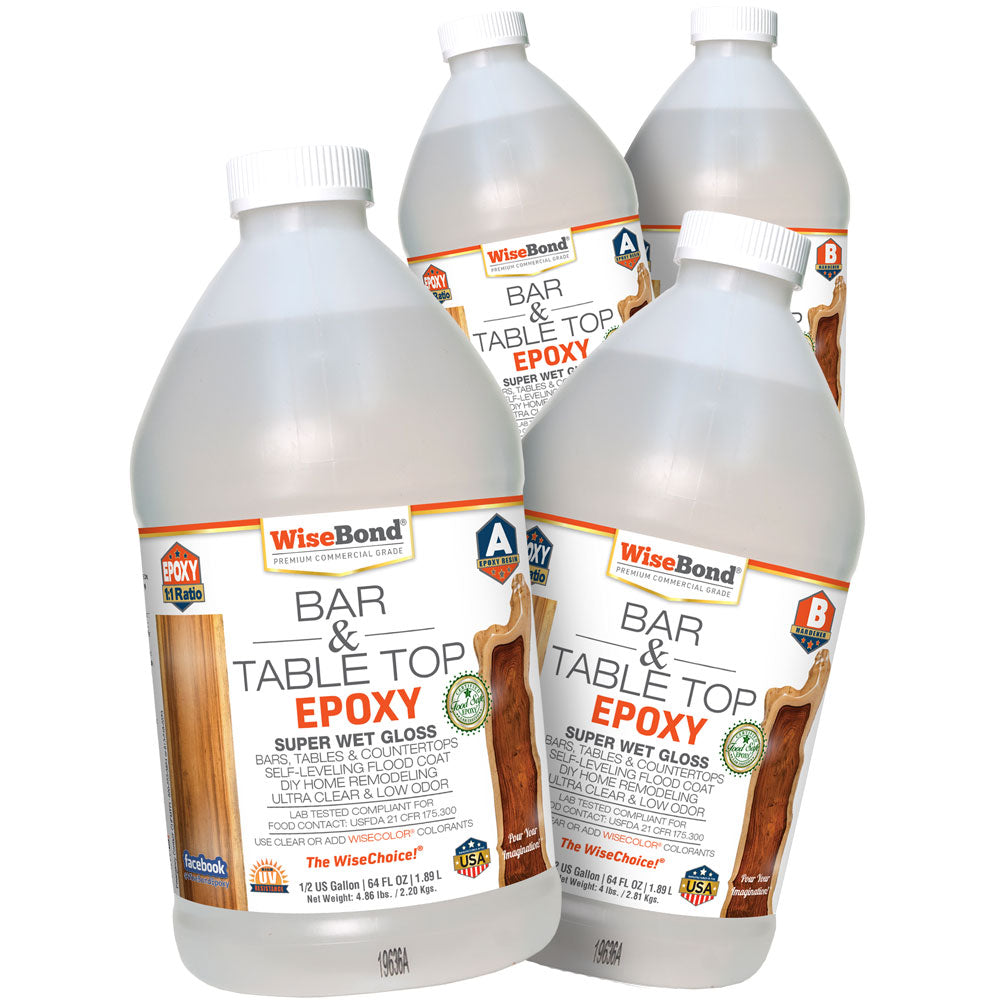 Bar & Table Top Epoxy Wood Table Epoxy Resin 2Gal Countertop Kit
