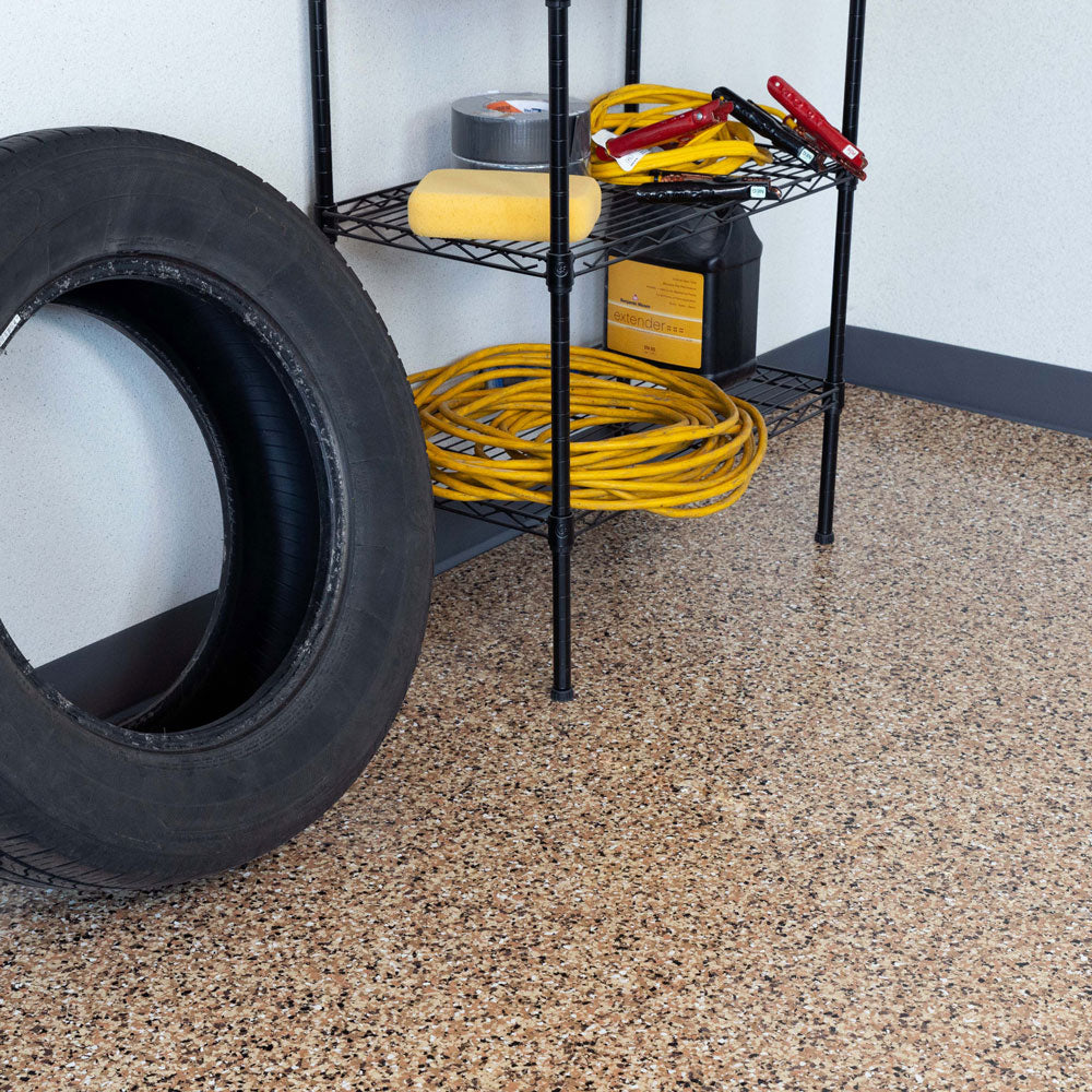 Garage Floor Epoxy Flake Kit Outback Resin Garage Flake Floor Kit