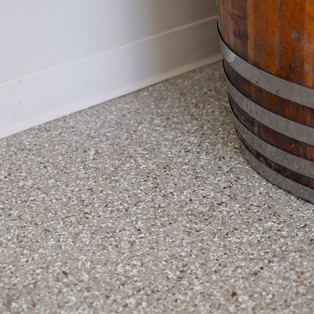 Garage Floor Epoxy Flake Kit Creekbed Resin Garage Flake Floor Kit