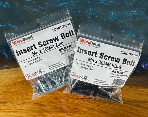 Wood Insert Bolt Screws - RAMPA Type KF M6 Screws